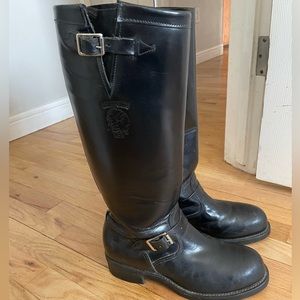 Chippewa Polishable Steel Toe Motorcycle Trooper Riding Boots